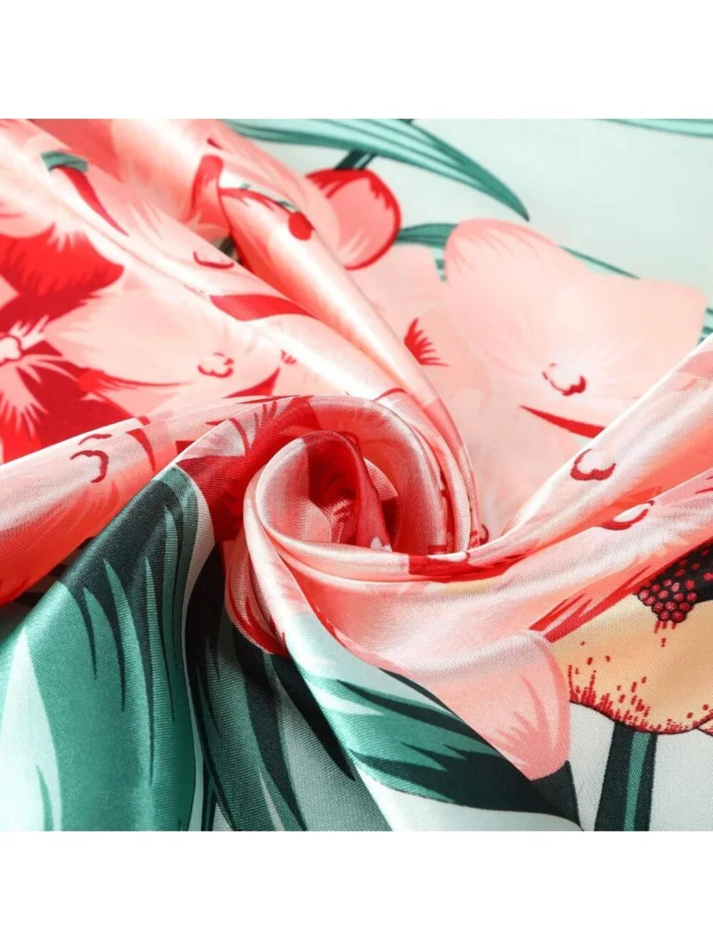 4PCS 35” Satin Large Square Scarves - Silk-Like Neck Wraps & Hair Accessories